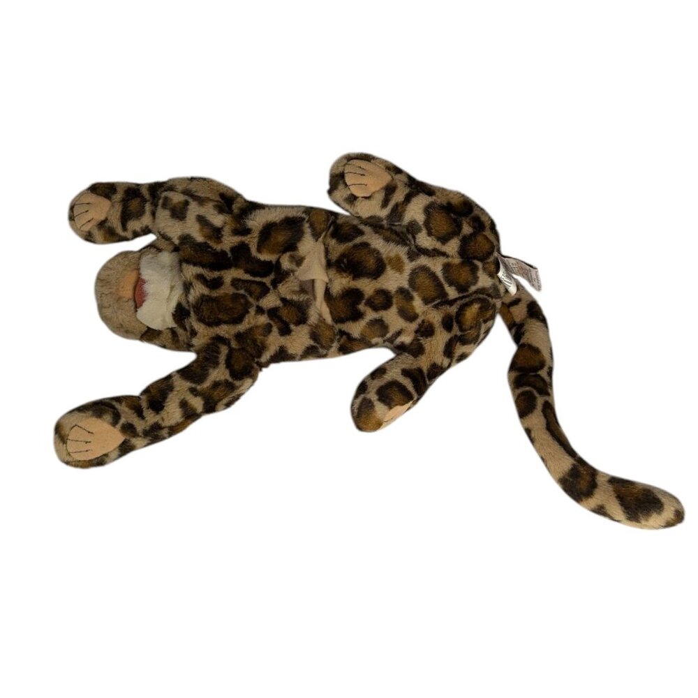 Folkmanis Brown Realistic Leopard Plush Stuffed Animal Soft Toy Hand Puppet 14" - Picture 7 of 12